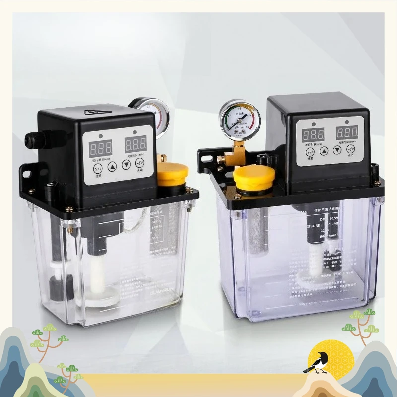 Automatic Lubricating Oil Pump Electric Refueling Pot Machine Tool Numerical Control Lathe Oil Injector 220V Electromagnetic