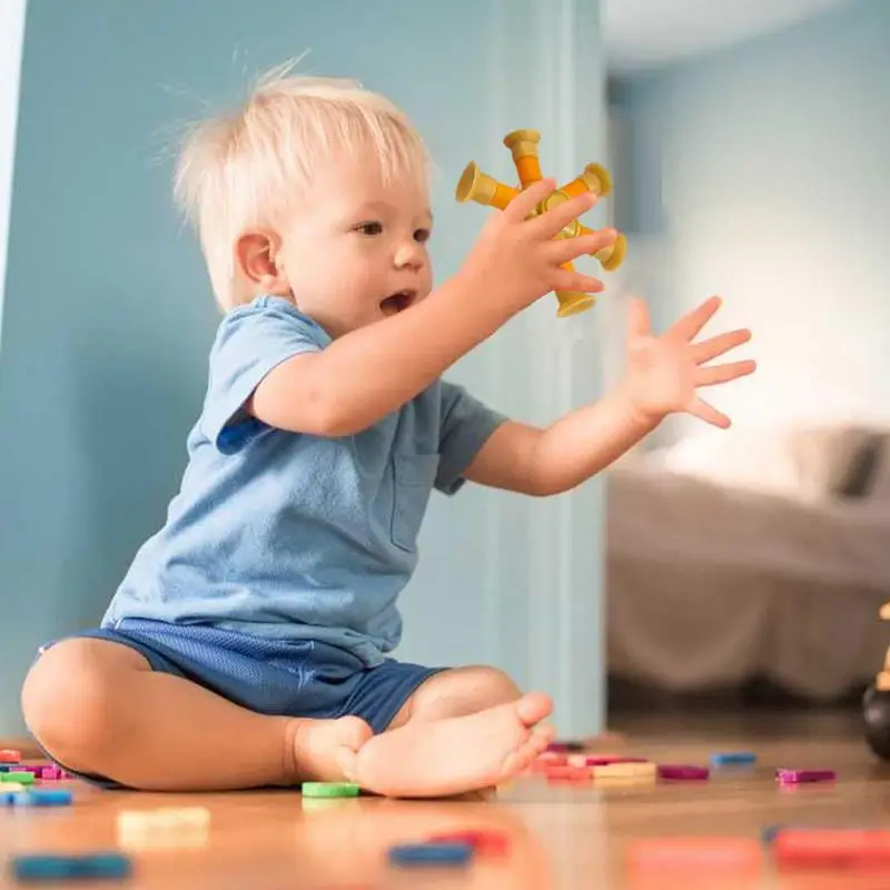 Pop-Röhren zappeln Spielzeug glühend zappeln Teleskop rohr Form wechsel LED-Röhre interaktive blinkende Röhren Stress abbau sensorische Spielzeuge