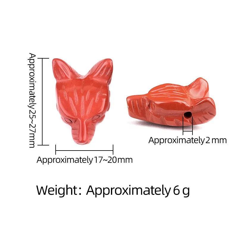 Drill horizontal holes handmade natural crystal agate stone carved wolf head craft animal ornament pendant for necklace make