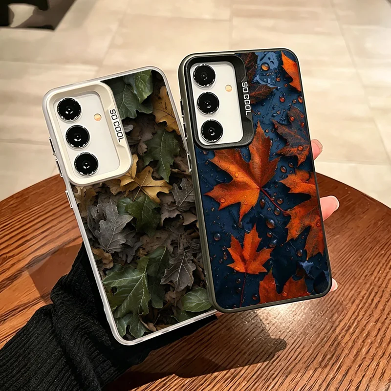 The Withered Yellow Maple Leaves in Autumn Phone Case for Samsung A57 A37 A27 A17 A56 A36 A26 A16 A55 A35 A25 A15 Galaxy A05S A0