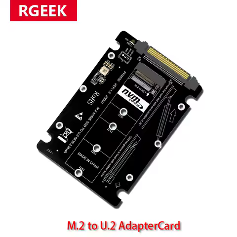 RGEEK M.2 NVME to U.2 SFF-8639 Add On Card SSD M2 to U2 Adapter M Key Expansion Card Board PCIE4.0 Gen4 for 2230 2242 2260 2280