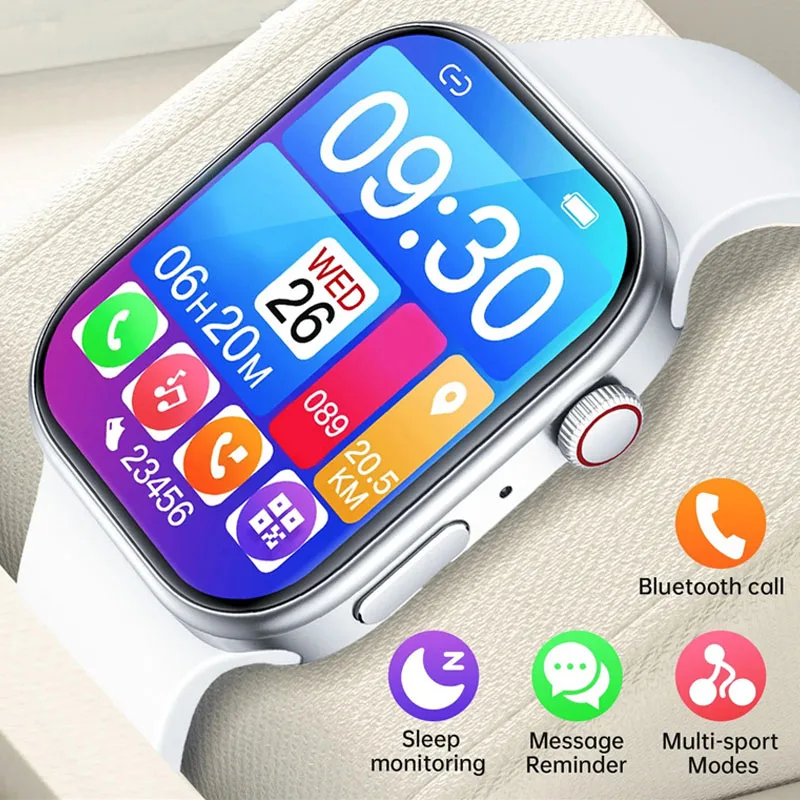 

Смарт-часы 2025 года, 1,83 дюйма, HD-экран, Bluetooth-вызов, мониторинг сердечного ритма, 120 спортивных режимов, водонепроницаемые для мужчин и женщин, умные часы в подарок