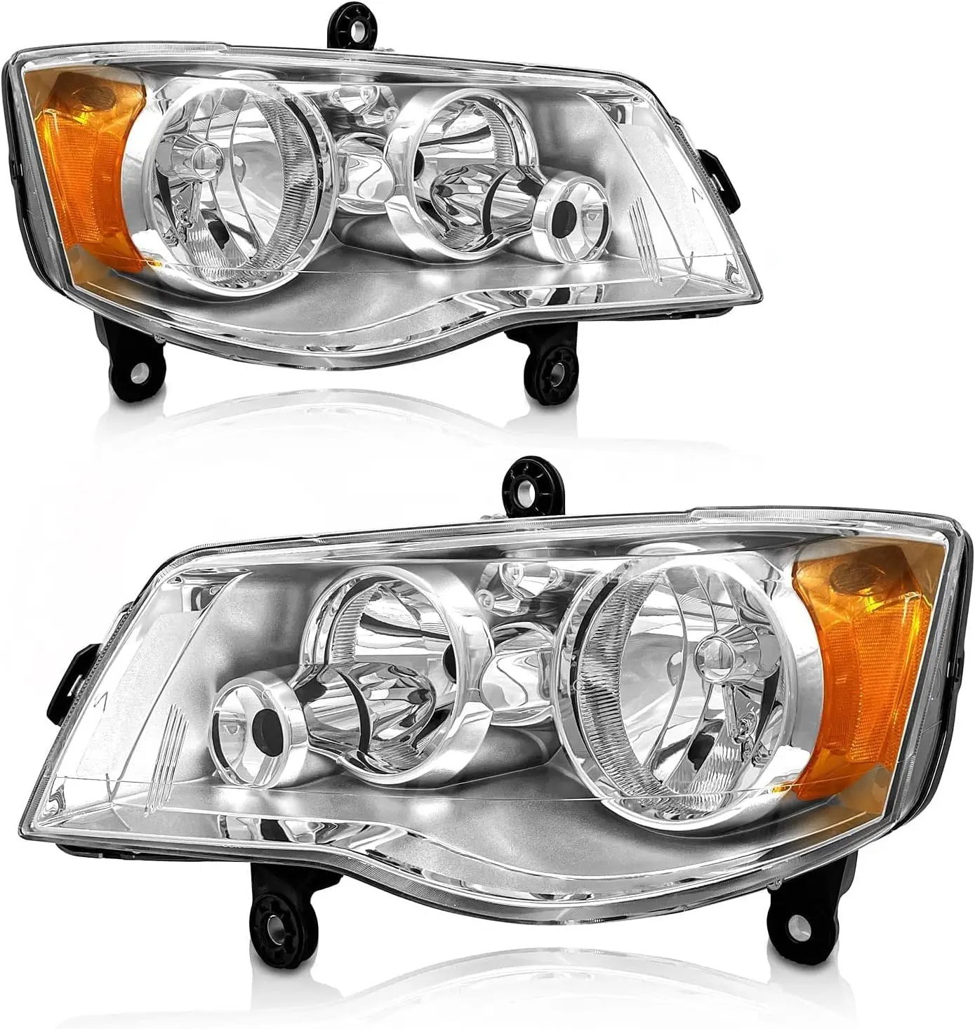

AS Headlight Assembly fot 2011 2012 2013 2014 2015 2016 2017 2018 2019 2020 Dodge Grand Caravan /08-16 Chrysler Town Country