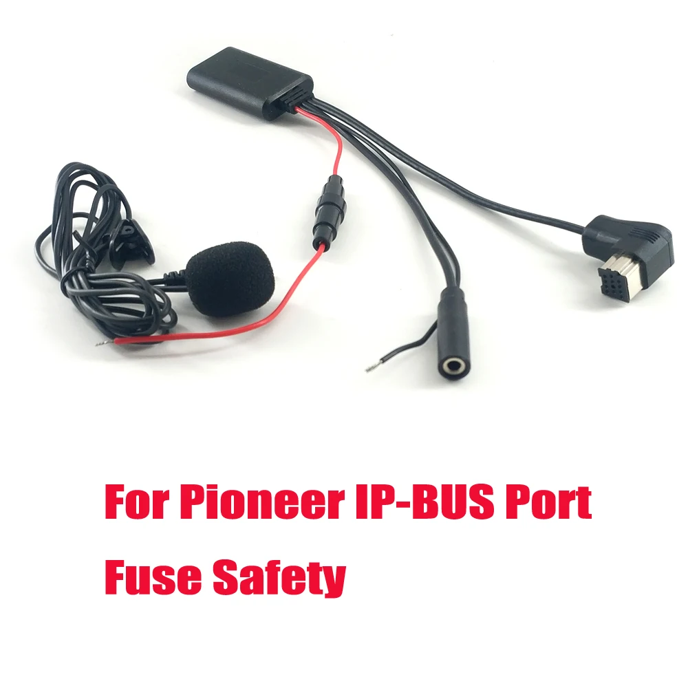 

Biurlink Fuse Protective Bluetooth Module Adapter For Pioneer IP-BUS Port Audio AUX Cable Adapter Microphone Handsfree Style