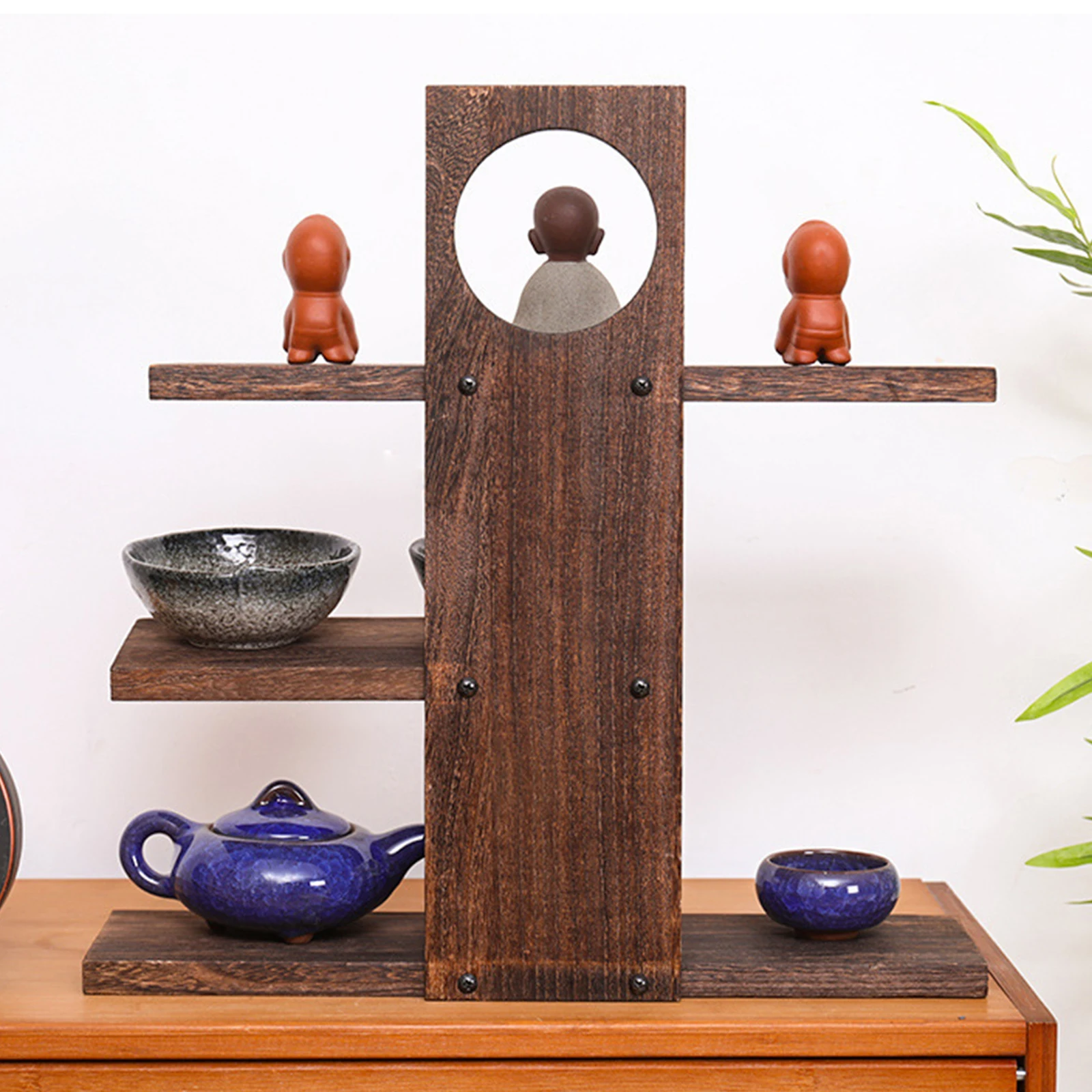 

Трехуровневая деревянная настольная полка-органайзер, подставка для хранения на рабочем столе, стеллаж для демонстрации на рабочем столе, для декора гостиной, спальни, кухни, офиса