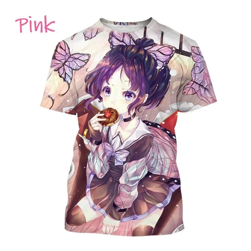 2024 New Trend Anime Printed Fashion T-shirt Cartoon 3D Printed Short Sleeve Harajuku Style Men\'s T-shirt cosplay style