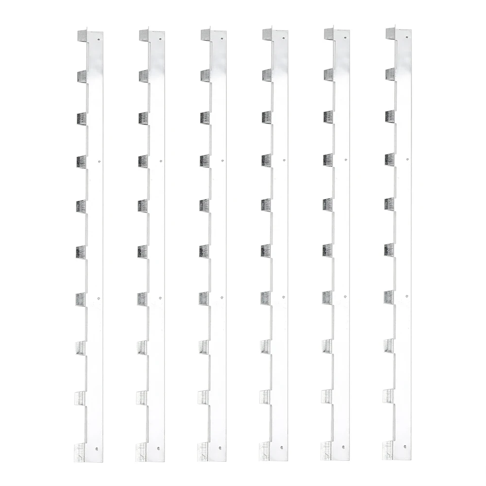 F2 6pcs Metal Beehive Frame Strips Spacers Beekeeper Beekeeping Tool Equipment Nest Frame Spacer Beehive Anti-Shaking Card