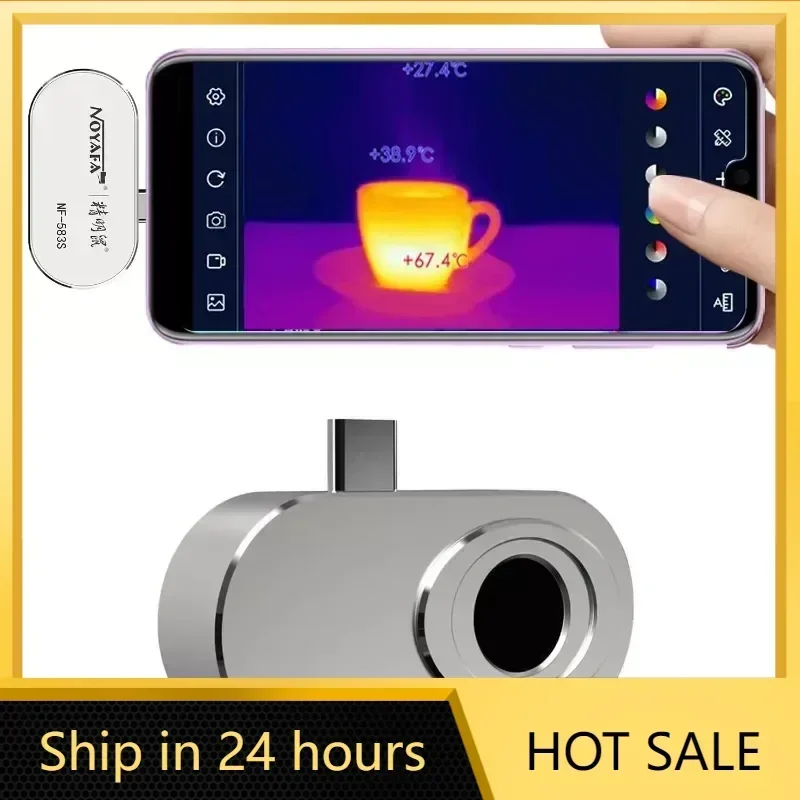 NOYAFA NF-583S Mobile Phone Infrared Thermal Imager Thermal for Android Phone Panel PCB Circuit Repair Imaging Camera Tool