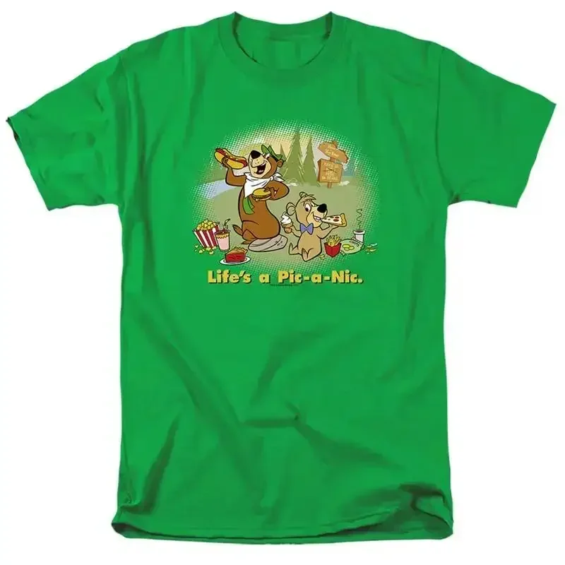 YOGI BEAR LIFES A PIC NIC Licensed Adult Men's T shirt SM 4XL