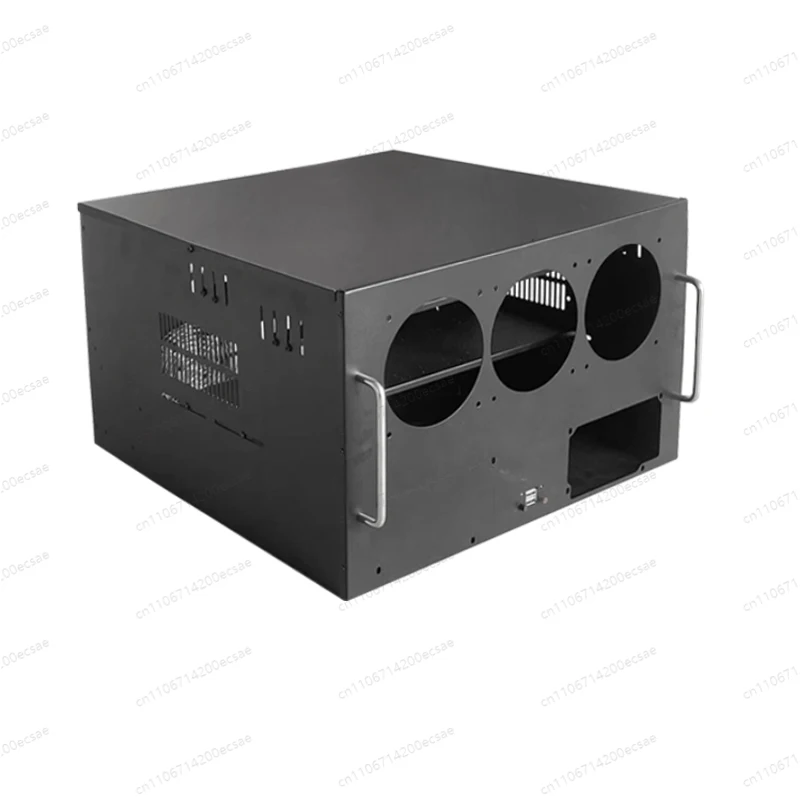 6 8 card chassis 6u server multi graphics dual power standard ATX main board platform