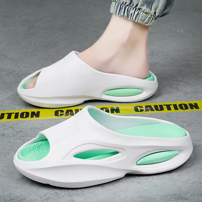 Thick Platform Bathroom Home Slippers Men Fashion Soft Sole EVA Indoor Slides Woman Sandals Summer Non-slip Flip Flops Sandalia