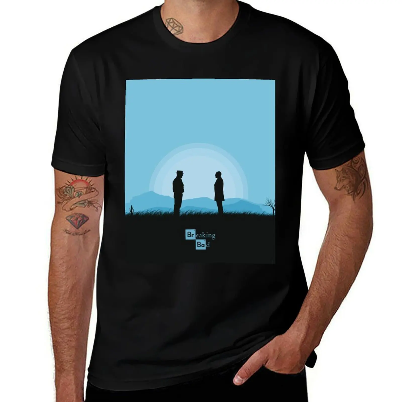 

Breaking Bad Minimalist Movie poster T-Shirt t shirts for man slim fit T-Shirt