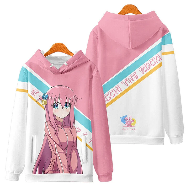 

Bocchi The Rock Hoodies Hitori Nijika 3D Print Women Men Streetwear Oversized Pullovers Y2k Hoodie Sweatshirts Woman Clothing