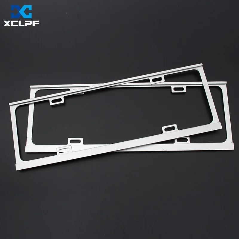 Heavy Duty Colorful Magnesium Alloy License Plate Frame 2.0 Thickness Sandblasted Holder Factory Direct