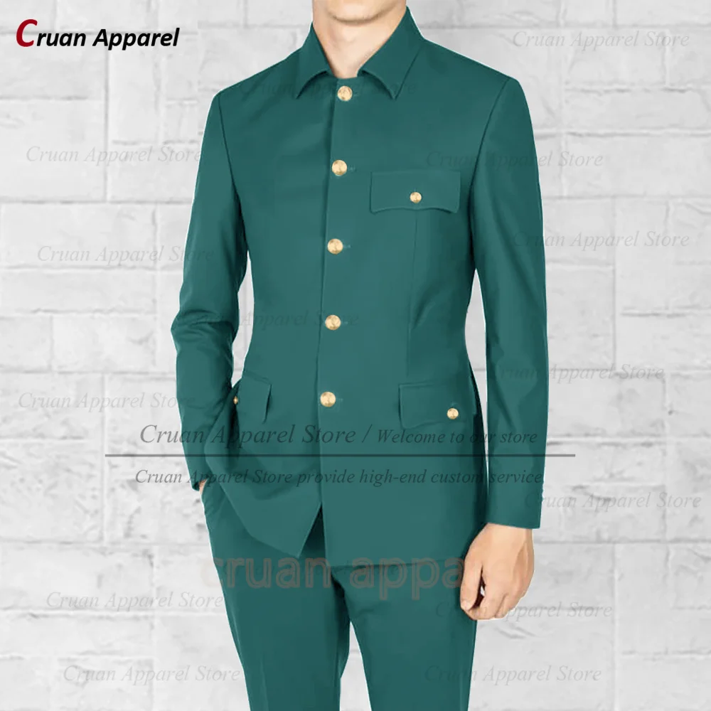 Newest Men Suit Set Wedding Party Groomsman Custom Elegant Single Breasted Blazer Pants 2 Pieces Formal Banquet Classic Costumes