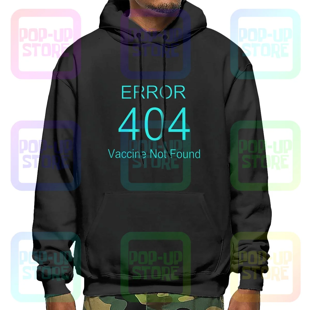 Error 404! Vaccine Not Found Hoodie Sweatshirts Hoodies New Print All-Match Comfortable