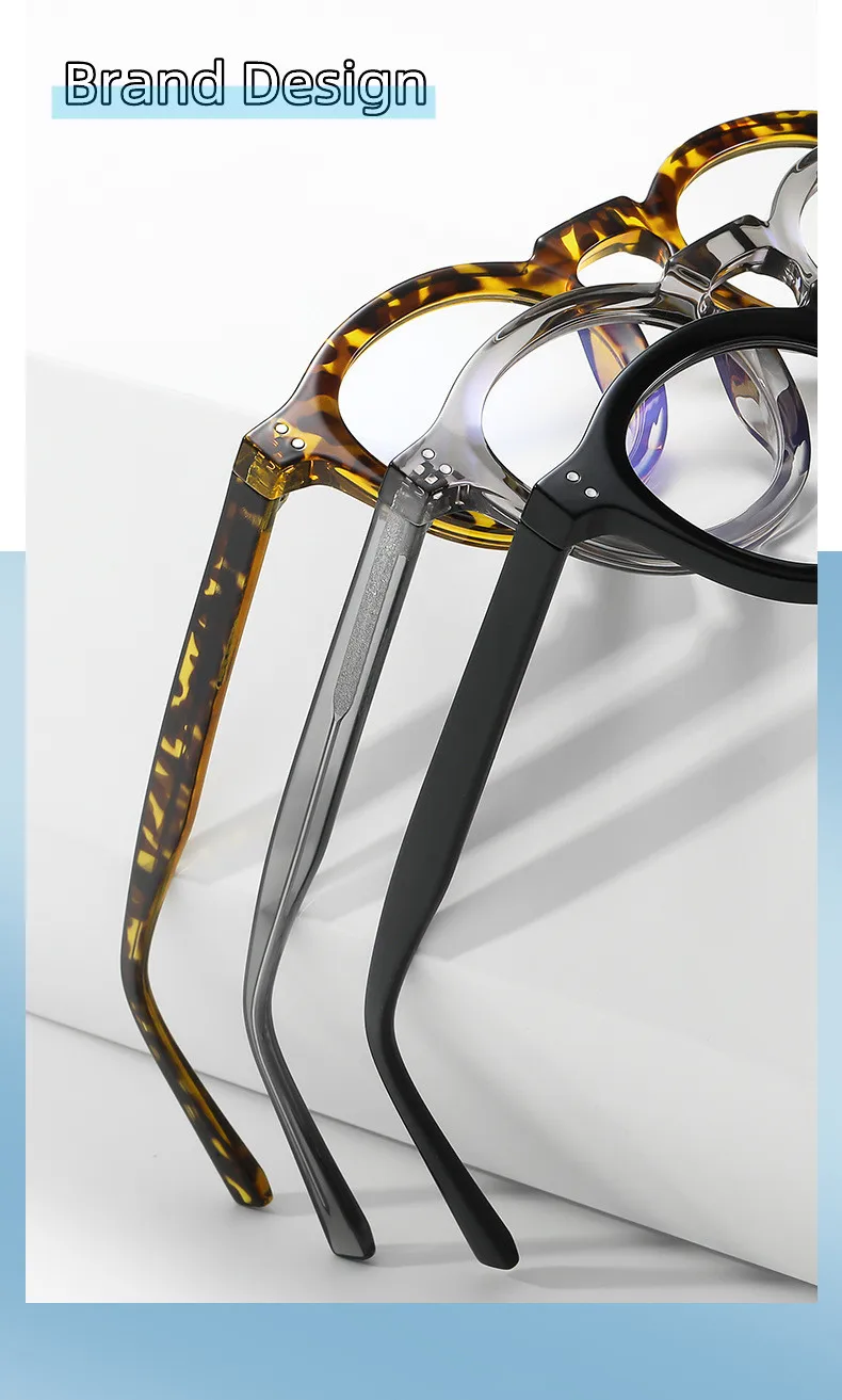 Marke Retro Anti Blau Licht Photochrome Sonnenbrille Lesebrille Frauen Männer Prebyopie Brillen Brille Runde Rahmen 0 bis + 6,0 – Detail 3