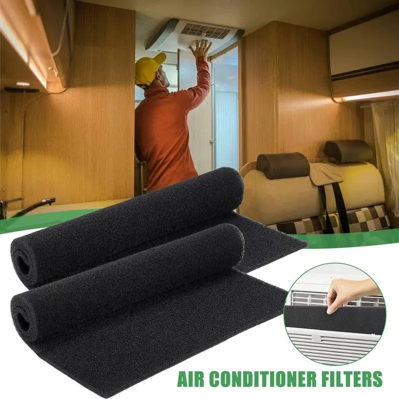 Cut To Fit Air Filter Filters Flexible Cutting Foam Pad Pre Filter Reusable Air Conditioner Replacement Filters