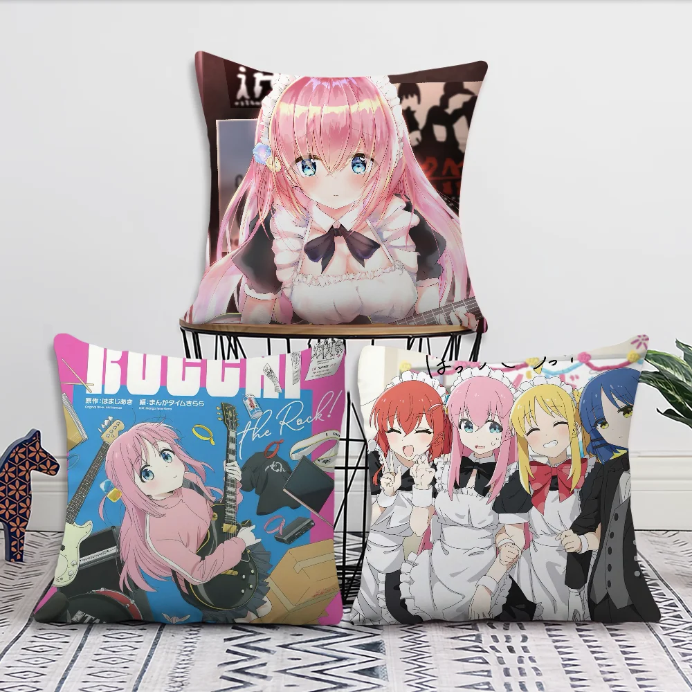 

Anime B-Bocchi The Rock Decoration Room Home Sofa living Office Car Nordic Simplicity Pillow Cover