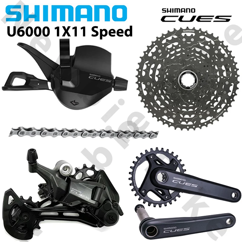 SHIMANO CUES U6000 1X11Speed Groupset Shift Lever Rear Derailleur Crankset LG400-11 50T Cassette LG500 Chain Original Bike Parts