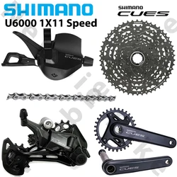 SHIMANO CUES U6000 1X11Speed Groupset Shift Lever Rear Derailleur Crankset LG400-11 50T Cassette LG500 Chain BB-MT501 Bike Parts