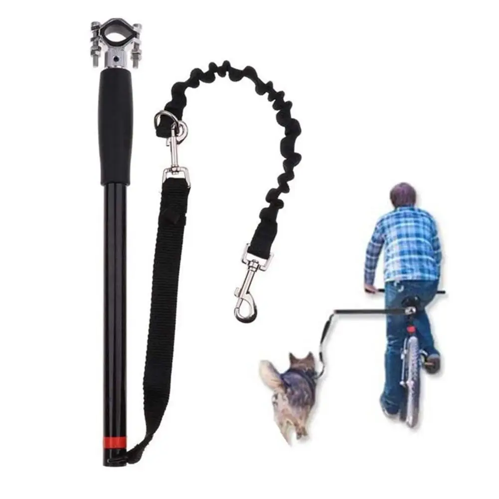 Bicycle Dog Walker Bicycle Traction Hands Free Safe Dog Convenient Leash Elastic Buffer Removable Reliable Comfortable O6C5