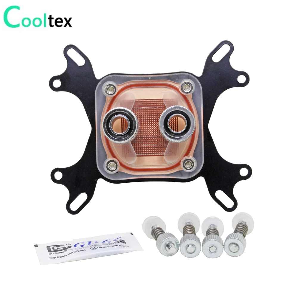 

DIY CPU Water Block Water Cooling watercooled block Computer Cooling Radiator For Intel & AMD Cooler cooling