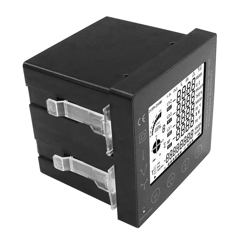 Imagem -05 - Painel de Alimentação Multifuncional Medidor de Energia Inteligente Trifásico Transformador de Corrente Conexão ct 96*96 mm Rs485 Modbus Pac5000