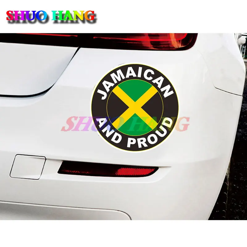 2 X Jamaica and Pride Sticker Banner Vinyl Self Decals Car Motorcycle Window Windshield Accessories Truck Ship Laptop Kit Decals