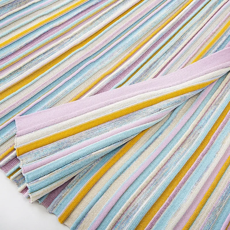 Vestido feminino de malha de seda dourada com decote em V manga comprida slim fit noite festival festa midi robe