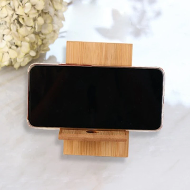Suporte telefone celular, base doca para escritório, suporte bambu resistente, montagem, dropship