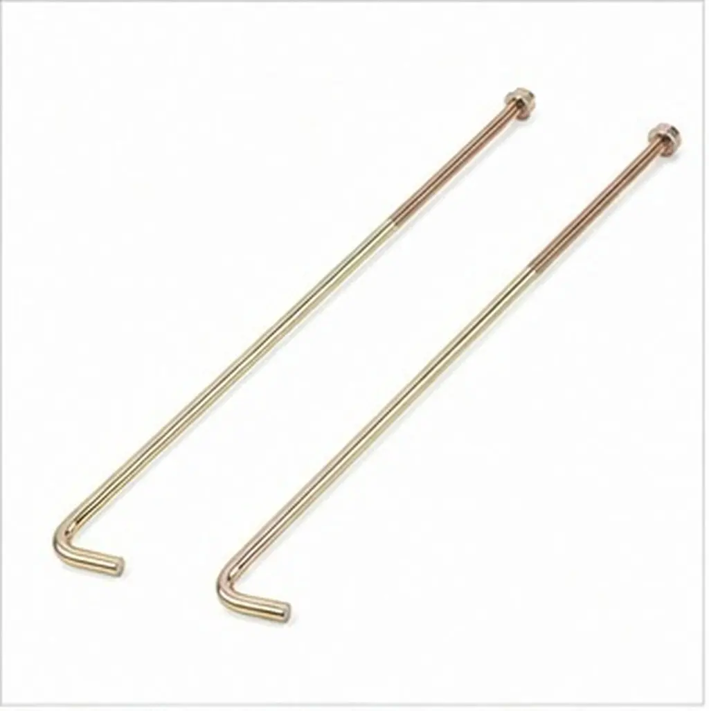 2Pcs Battery Hold Down Rods Aluminum Alloy Universal Car Battery Fixing Bracket Hooks Secure Retainer J Bolts Stabilizing