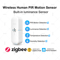Zigbee 3.0 PIR Motion Sensor Smart Home Human Body Infrared Detector Light Lux /Temperature /Humidity Sensor For Home Assistant