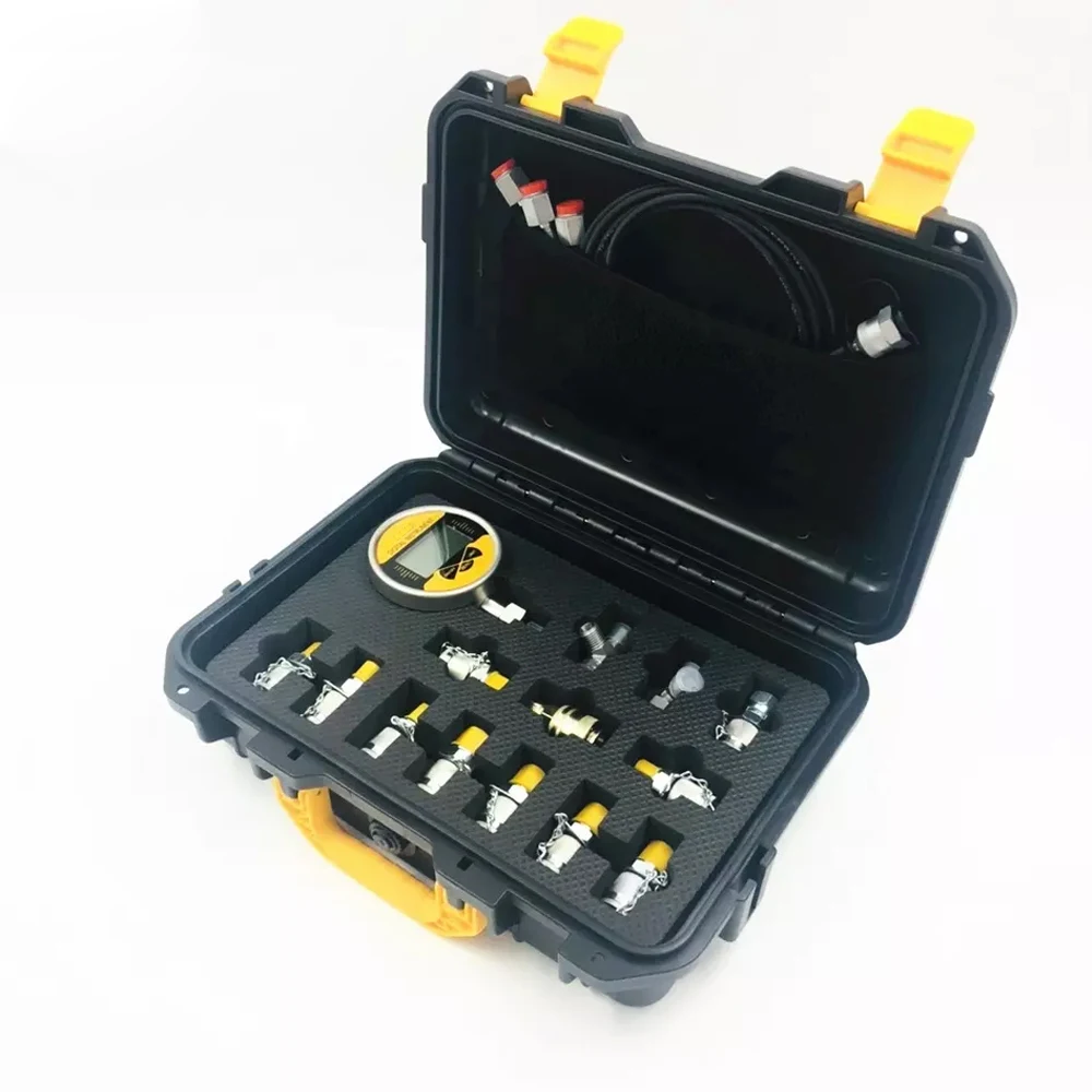 Good Hydraulic Diagnostic Test Kits 0-60Mpa electronic Hydraulic gauge set digital instrument