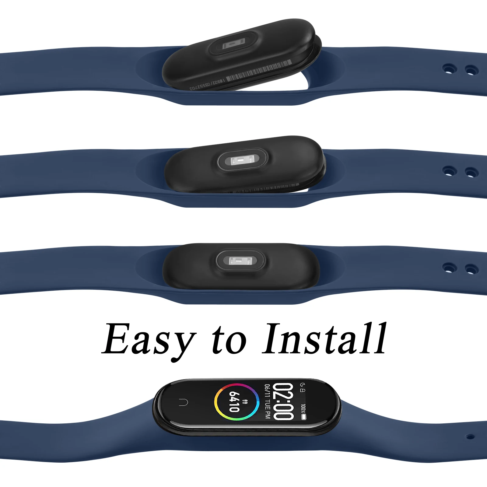 Band Voor Xiaomi Mi Band 6 Armband Sport Siliconen Horloge Polsbandje Miband Band6 Band4 Wriststrap Voor Xiaomi Mi Band 3 4 5 Band