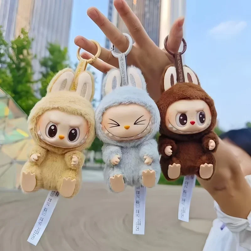 In Stock Arrival Labubu Sit Baby Series Model Doll Cute Enamel Face Labubu Monsters Action Figure Keychain Holiday Toy Gifts