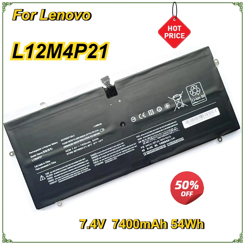 

L12M4P21 Laptop Battery For Lenovo Yoga 2 Pro 13 Inch L13S4P21 121500156 2ICP5/57/1282 2CP5/57/1232 7400mAh 7.4V