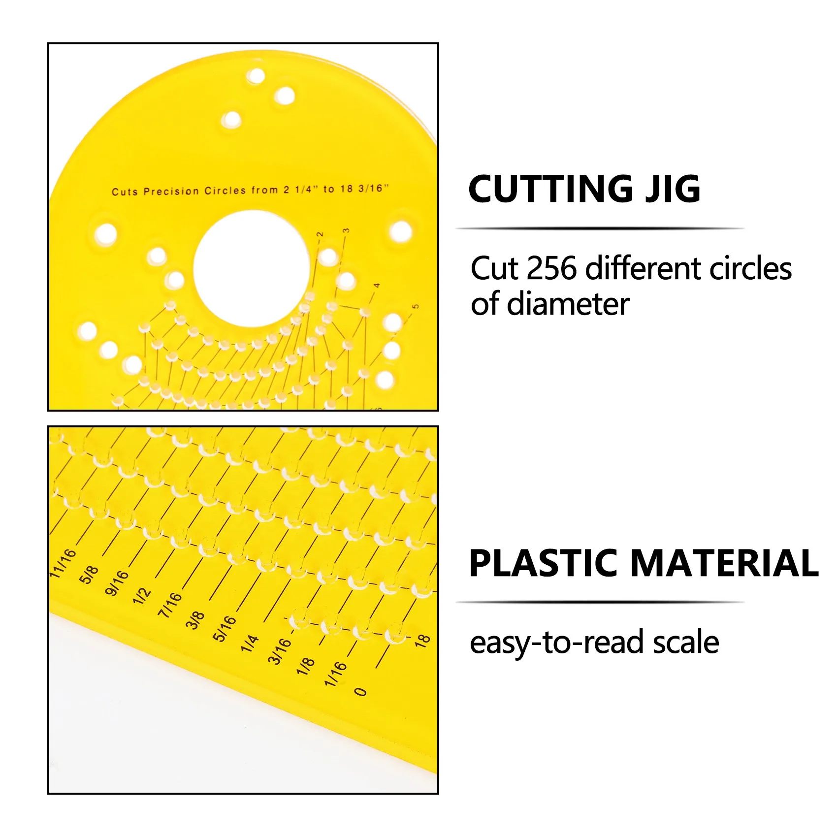 New Arrival Bakelite High Hardness Cutting Jig 200J Model Circle Cutting Jig for Plunge Router