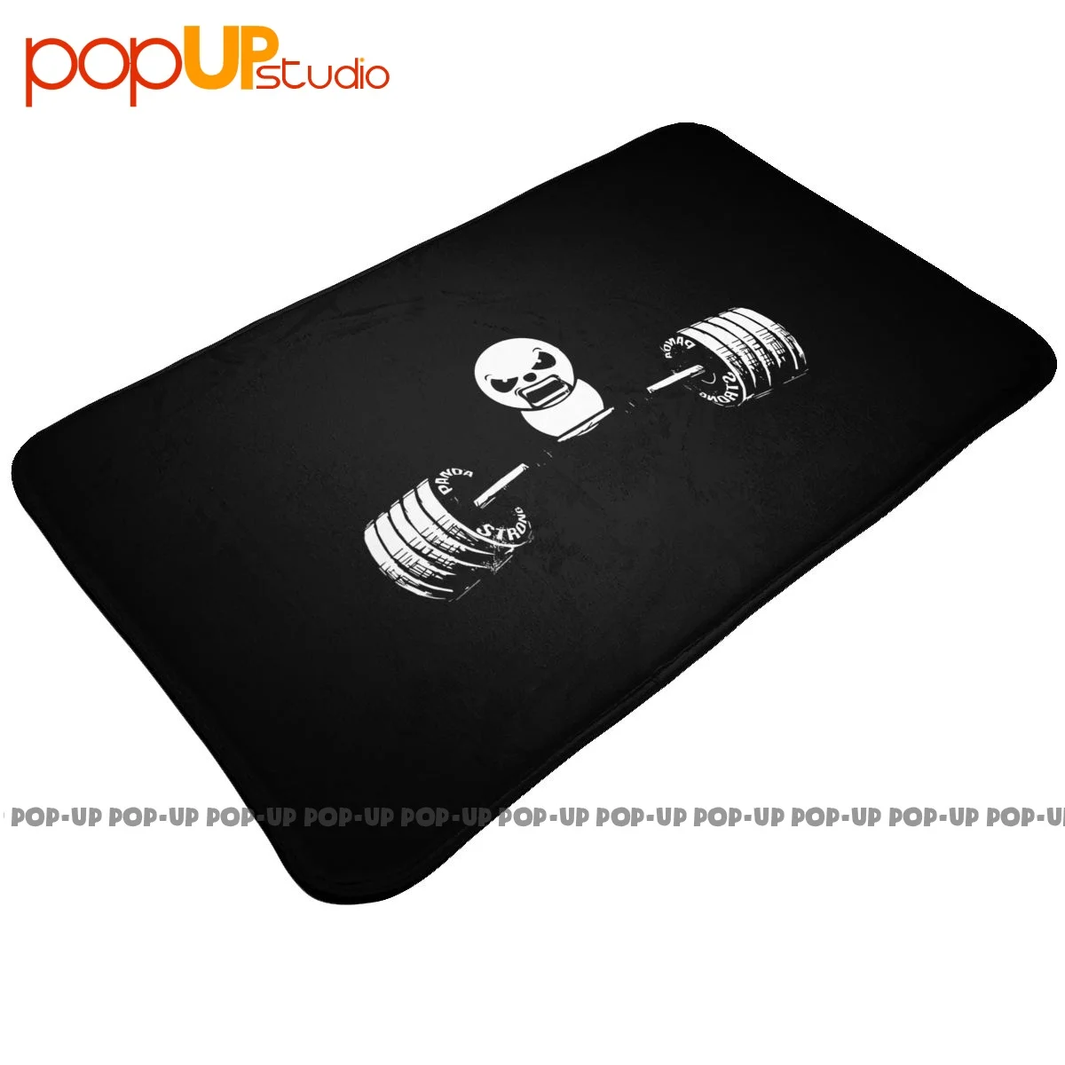 Panda Bear Deadlift Design Weightlifting Gym Mat Rug Carpet Floor Vintage Anti-Slip Kitchen Mat Resist Dirt Mats