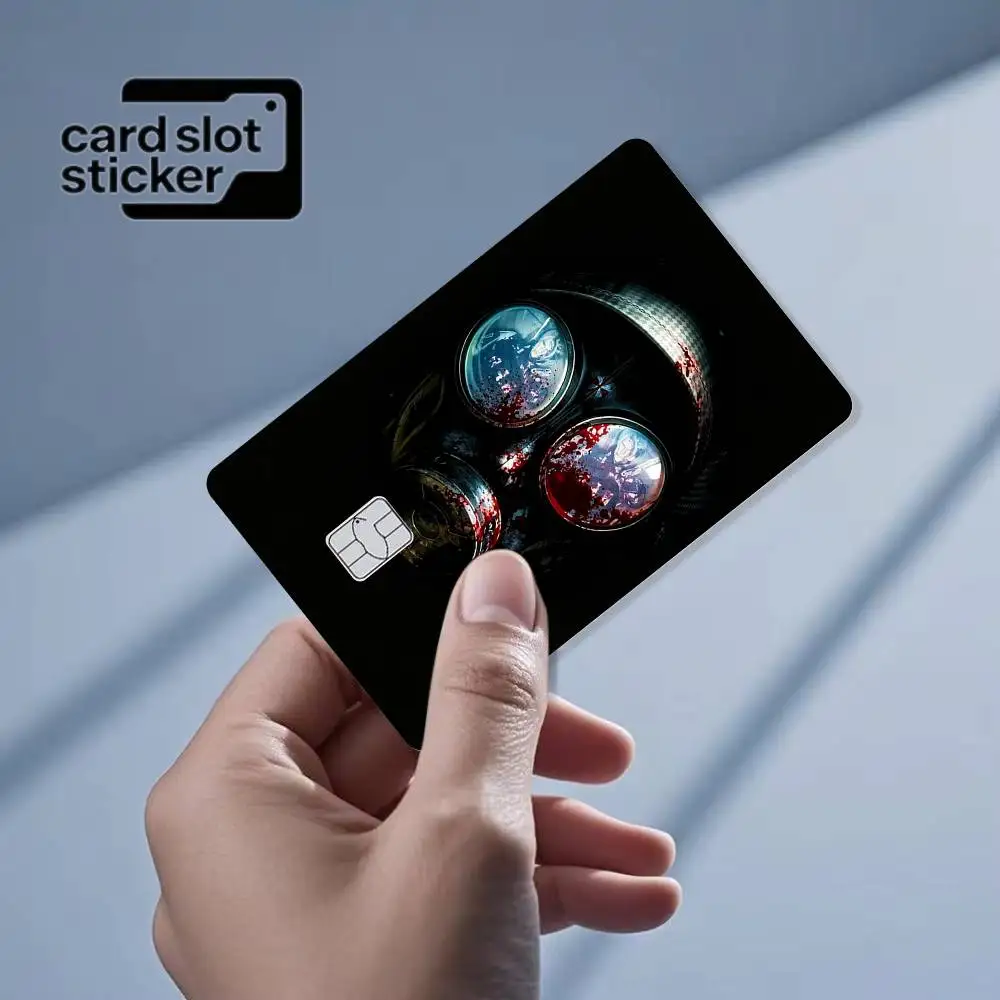 Horror game R-Resident Evil Umbrella Corporation  Credit Card HD Stickers Game Card Decal Small Chip Waterproof Sticker Gift