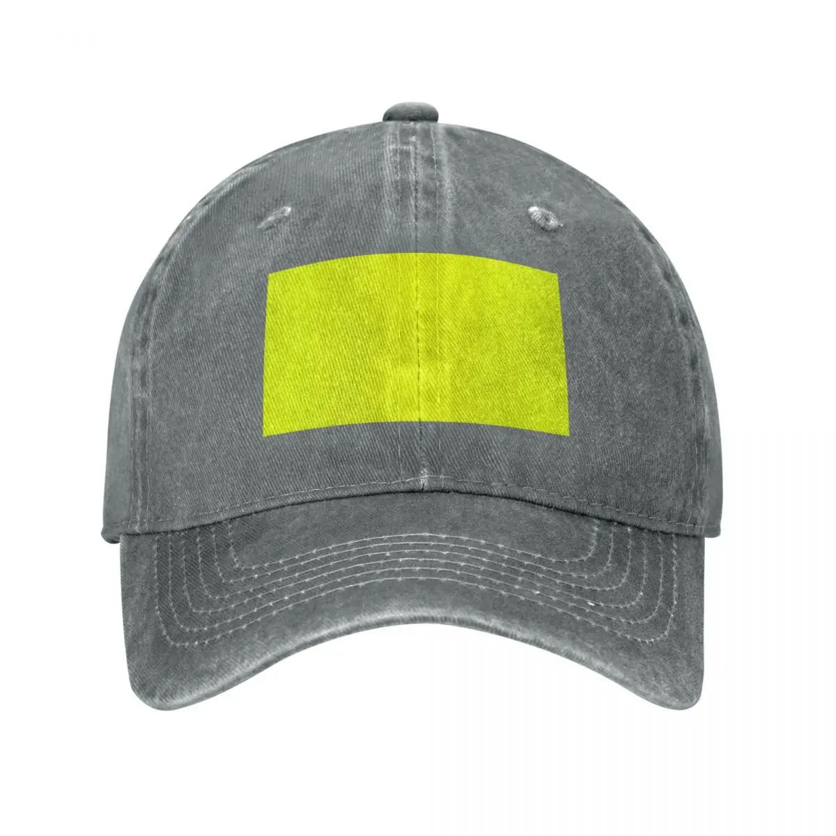 PLAIN SOLID YELLOW - LEMON LIME- BY OZCUSHIONS Baseball Cap Thermal Visor foam party Hat Men's Luxury Women's