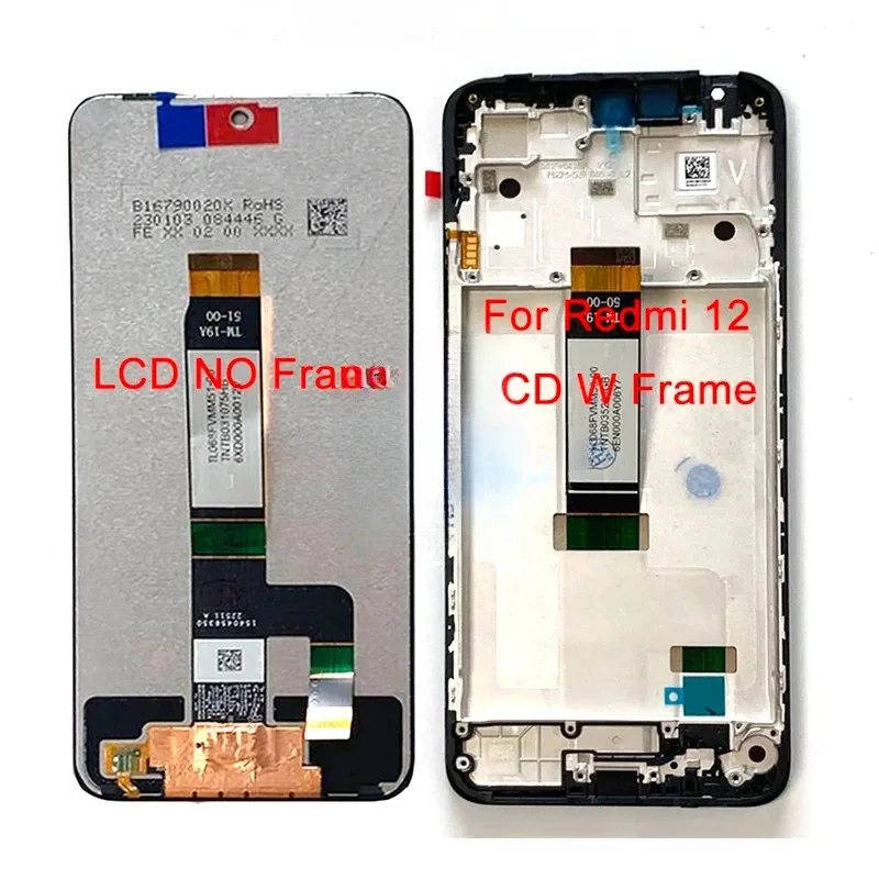 

6.79'' Оригинальный LCD-дисплей с сенсорным экраном и дигитайзером для Xiaomi Poco M6 Pro 5G 23076 PC4BI, для Xiaomi Redmi 12 Note 12R, с рамкой LLL