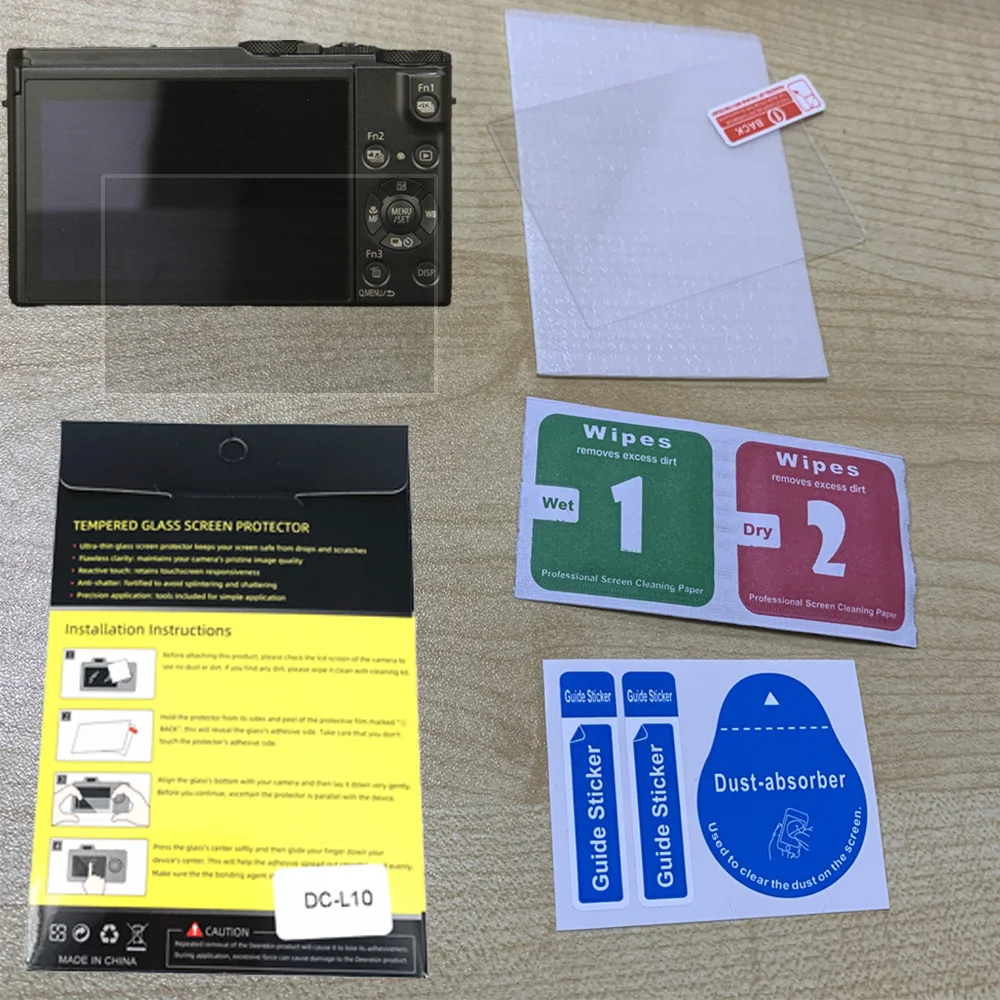 Tempered Glass LCD Screen Protector Anti-Scratch for Panasonic Lumix LX10 L10