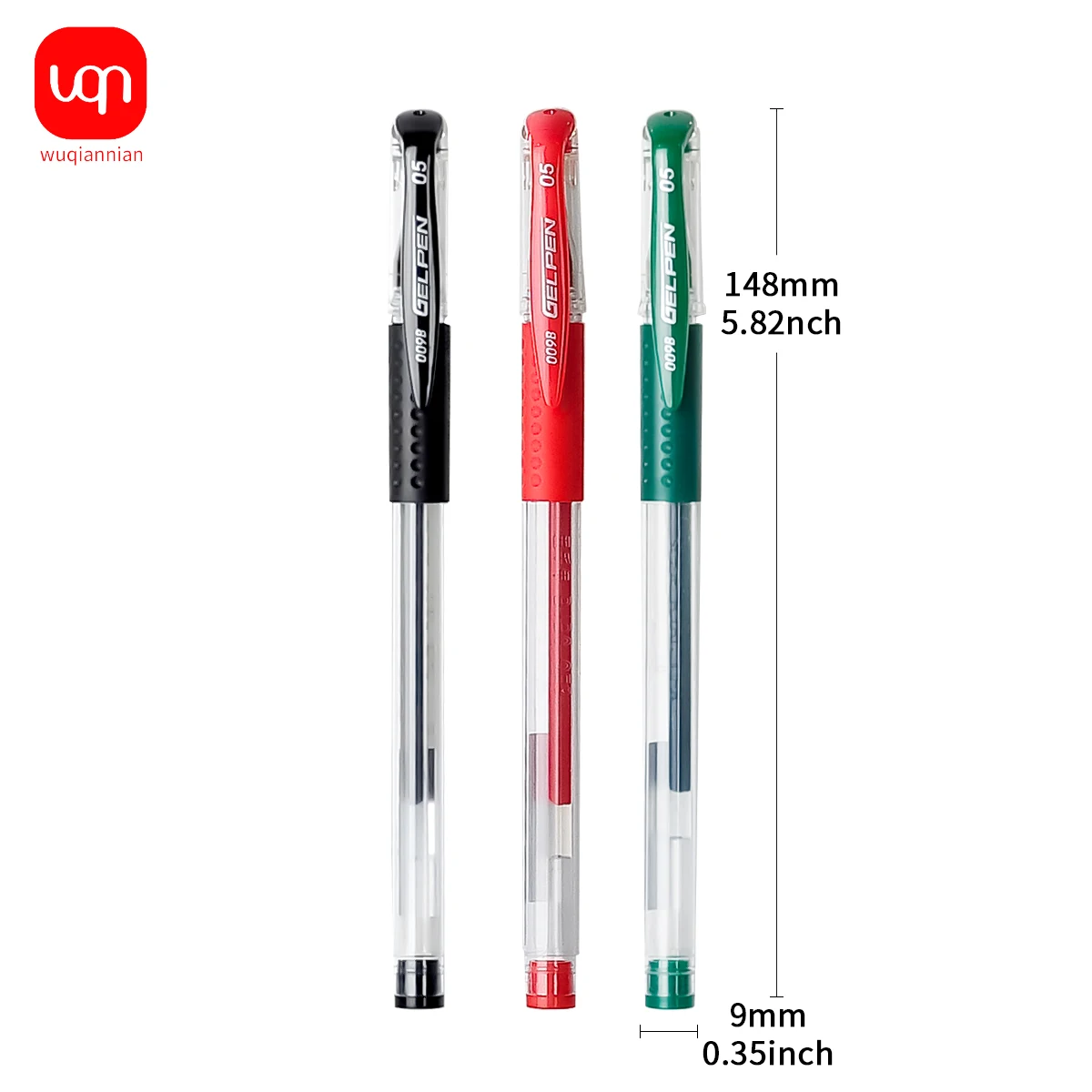 12 Pieces Triangular Gel Pen Set School Supplies Black Blue Red Ink Color 0.5mm Ballpoint Pen Student School Office Stationery