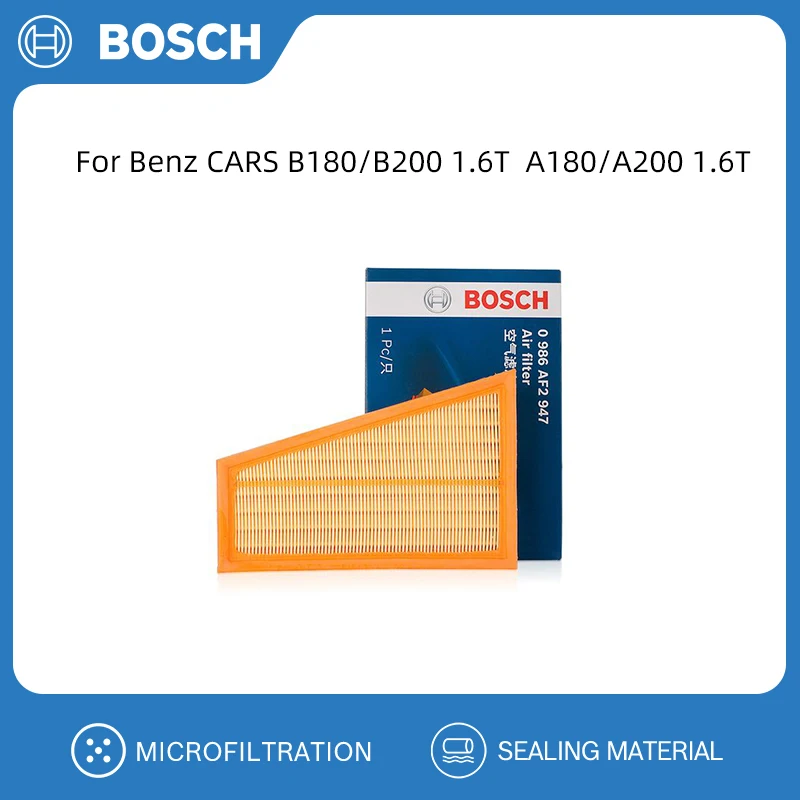 Воздушный фильтр BOSCH для автомобилей Benz B180/B200 1,6 T A180/A200 1,6 T, сменные автомобильные аксессуары 2700940004