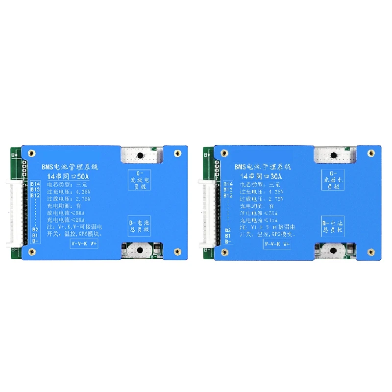 14S Ternary Lithium Battery Protection Board 52V Charge And Discharge With Voltage Balance Bms Function For E-Bike