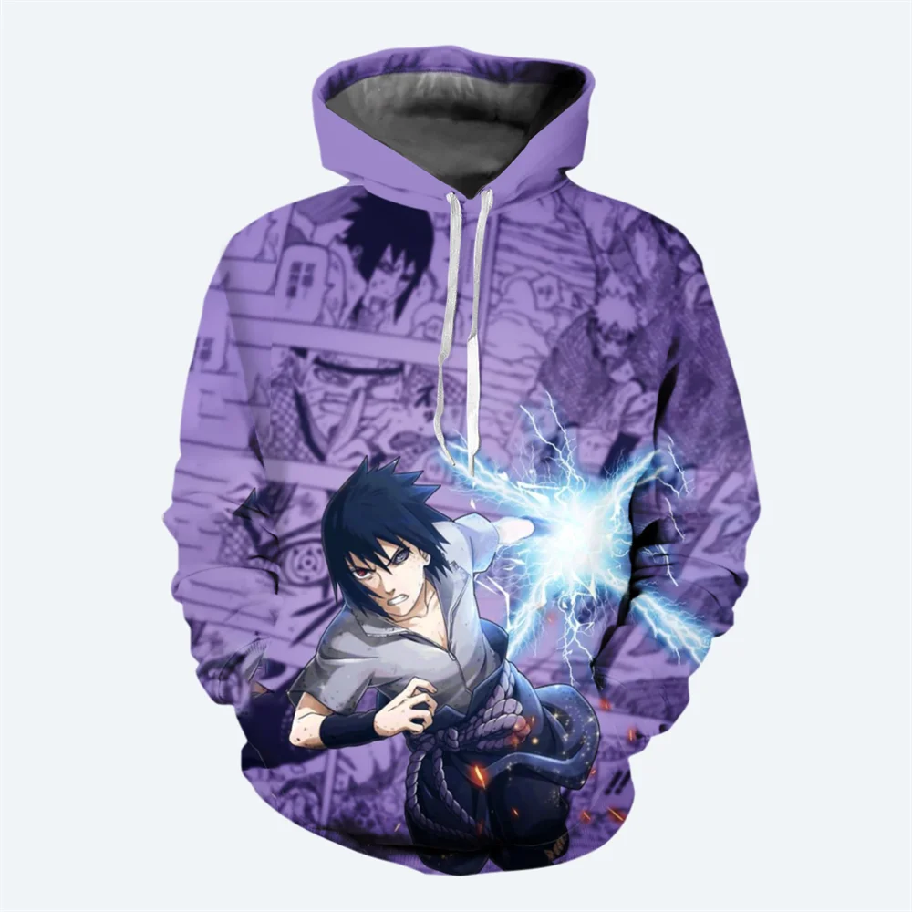 Uchiha Sasuke Boys Girls Hoodie Naruto Men's Hoodie 3D Print Japanese Anime Pullover Fashion Men's Hoodie Akatsuki Mens Clothing