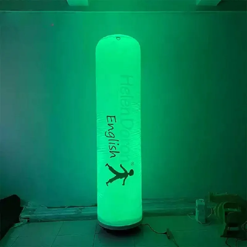 

2 pcs LED Lighting Inflatable Pillar Column Inflatable tube With Logo Printing For Night Club Party Decoration