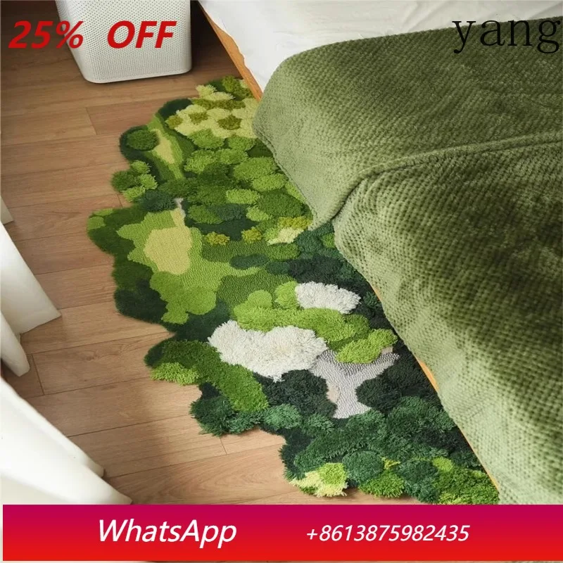 

LTT pure handmade forest moss carpet blended living room sofa bedroom bedside blanket