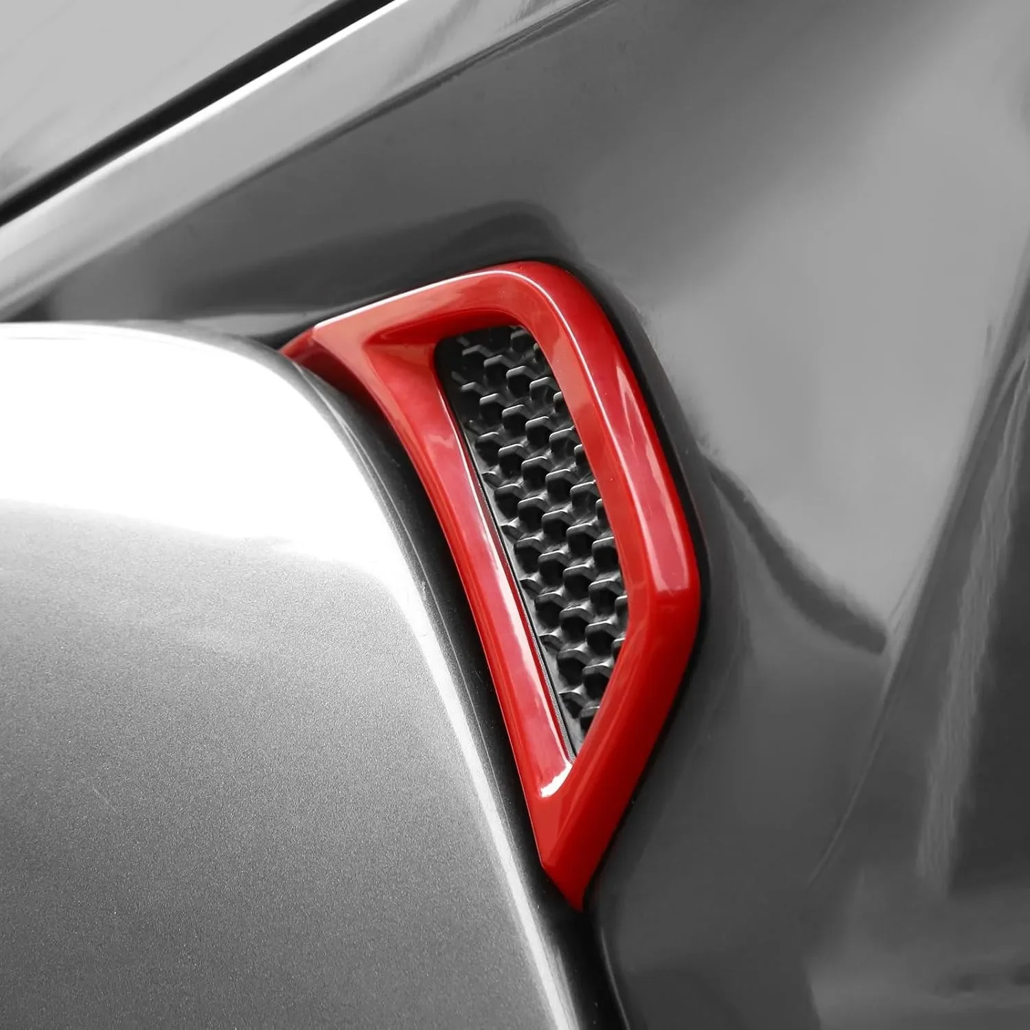 Side Fender Vent Decal Trim Cover for Jeep Wrangler JL JLU Gladiator JT 2018-2024 Carbon Fiber Exterior Accessories 2pcs